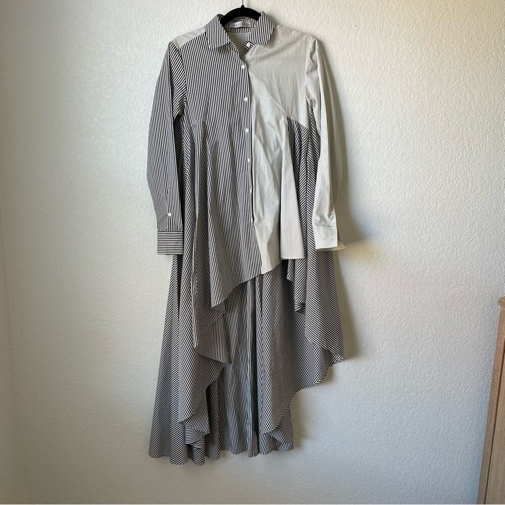 Palmer Harding Striped Asymmetric Draped